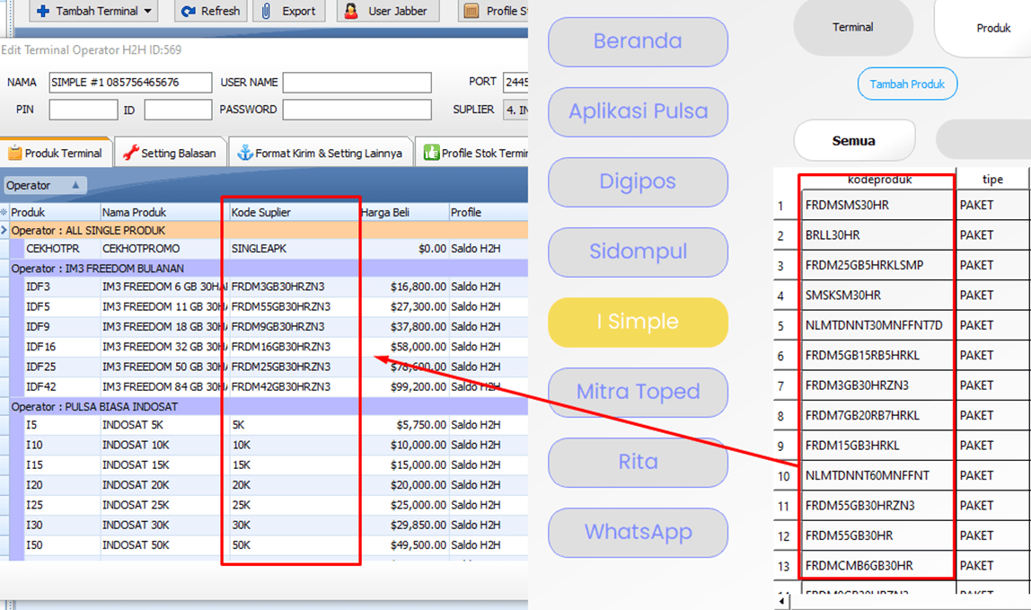 Menambahkan Produk di IRS