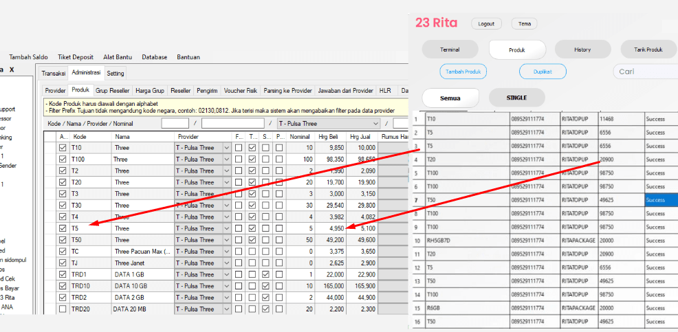Menambahkan Produk Pulsa di Otomax