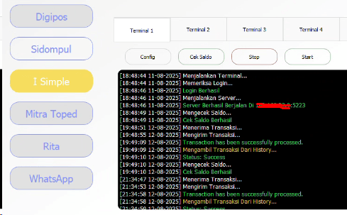 Verifikasi Transaksi Sukses