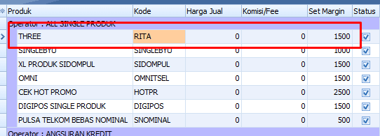 Pengaturan Margin di IRS