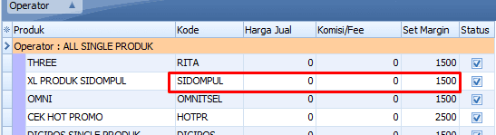 Pengaturan Margin di IRS