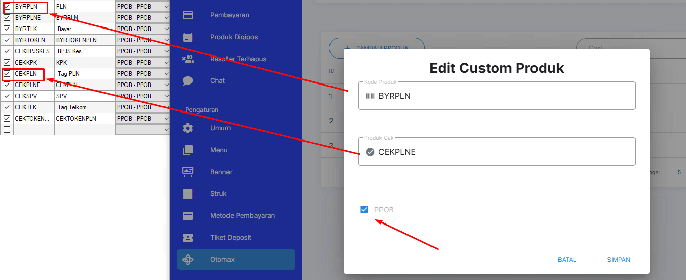 Pengaturan Tagihan PLN di Konsol