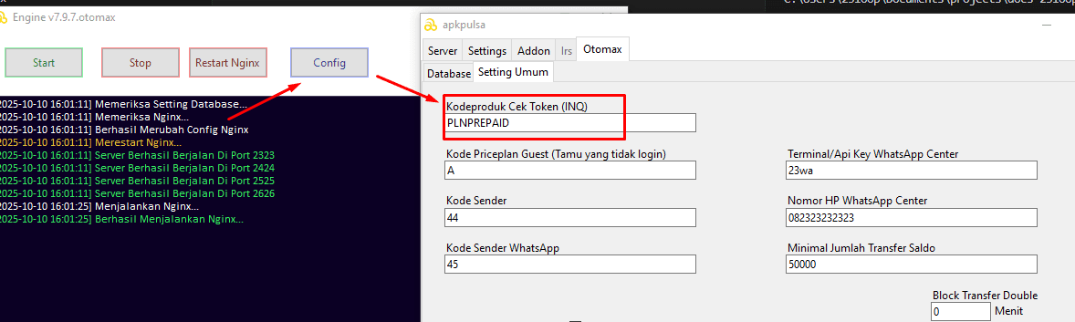 Kode Produk Cek Tagihan di IRS