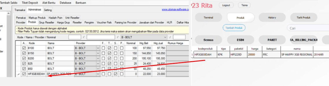 Menambahkan Produk KPK di Otomax