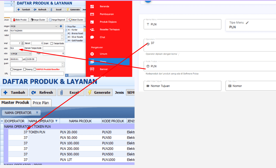 Kode Produk PLN di IRS