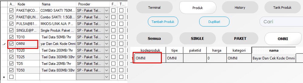 Menambahkan Produk OMNI di Otomax