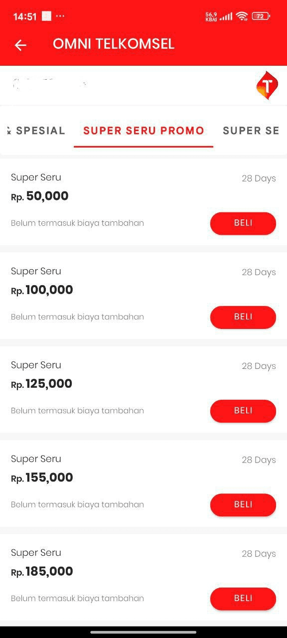 Tampilan OMNI di Aplikasi 23loop
