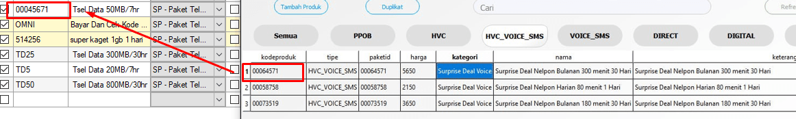 Menambahkan Produk HVC di Otomax