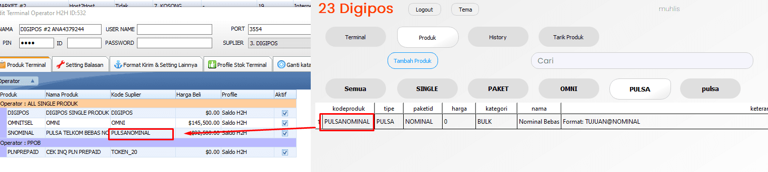 Menambahkan Produk di IRS