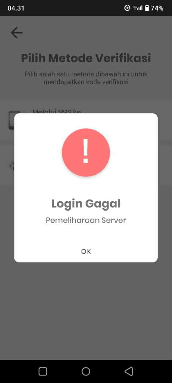 Login Gagal