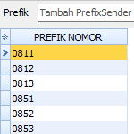 Pengaturan Prefix IRS